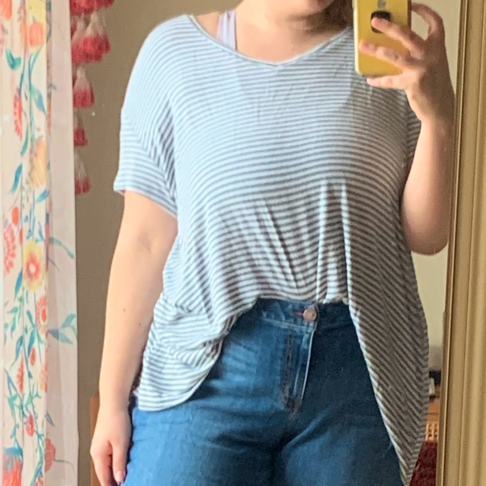 Ava & Viv flowy striped shirt